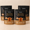 Combo com 4 pacotes de Muffin Sem Culpa Coco e Manteiga de Amendoim Honesto
